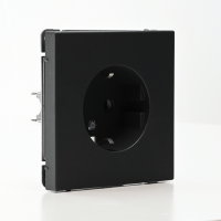 Розетка ArtGallery 16А с заземл. защ. шторки механизм базальт SE GAL001445 ТехноИмпульс