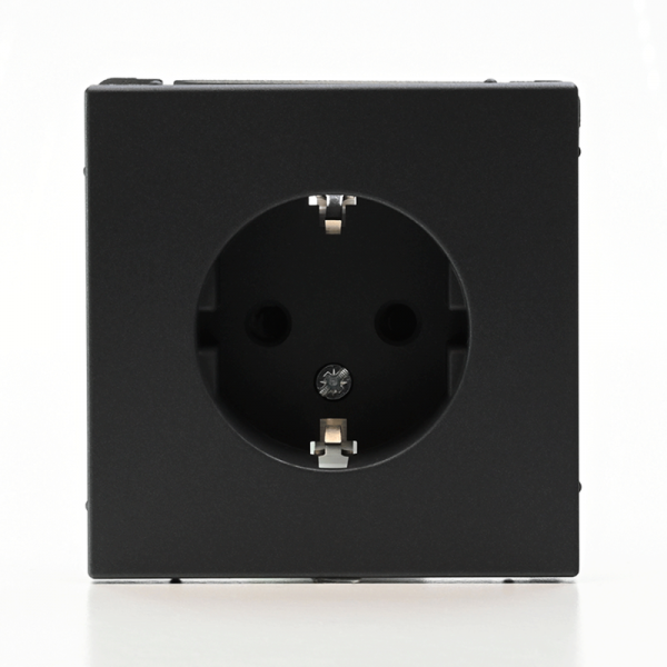 Розетка ArtGallery 16А с заземл. защ. шторки механизм базальт SE GAL001445 ТехноИмпульс