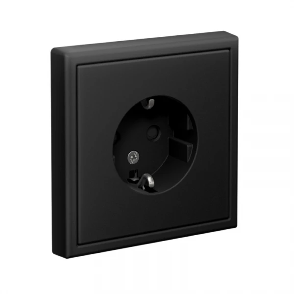 Розетка ArtGallery 16А с заземл. защ. шторки механизм карбон SE GAL001045 ТехноИмпульс