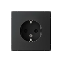 Розетка ArtGallery 16А с заземл. защ. шторки механизм карбон SE GAL001045 ТехноИмпульс