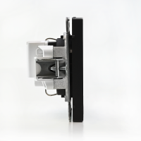 Розетка ArtGallery 16А с заземл. защ. шторки механизм карбон SE GAL001045 ТехноИмпульс