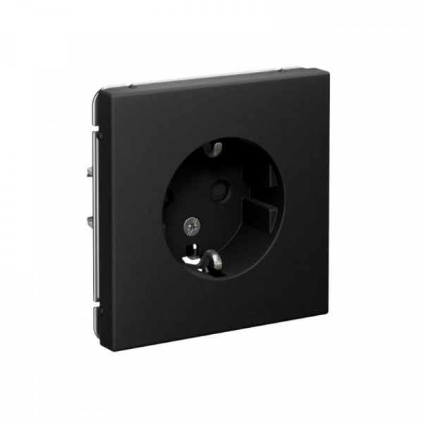 Розетка ArtGallery 16А с заземл. защ. шторки механизм карбон SE GAL001045 ТехноИмпульс