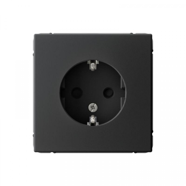 Розетка ArtGallery 16А с заземл. защ. шторки механизм карбон SE GAL001045 ТехноИмпульс