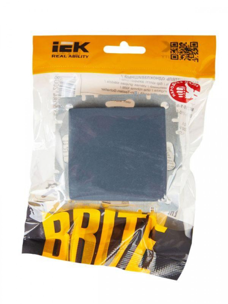 Выключатель 1-кл. СП BRITE ВС10-1-0-БрМ 10А механизм маренго IEK BR-V10-0-10-K35 ТехноИмпульс