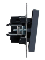 Выключатель проходной 1-кл. СП BRITE ВС10-1-6-БрМ 10А механизм маренго IEK BR-V12-0-10-K35 ТехноИмпульс