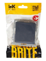 Выключатель проходной 1-кл. СП BRITE ВС10-1-6-БрМ 10А механизм маренго IEK BR-V12-0-10-K35 ТехноИмпульс