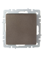 Выключатель проходной 1-кл. СП BRITE ВС10-1-6-БрТБ 10А механизм бронза IEK BR-V12-0-10-K45 ТехноИмпульс