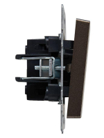 Выключатель проходной 1-кл. СП BRITE ВС10-1-6-БрТБ 10А механизм бронза IEK BR-V12-0-10-K45 ТехноИмпульс