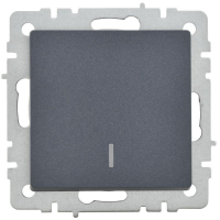 Выключатель 1-кл. СП BRITE ВС10-1-1-БрМ 10А с индик. механизм маренго IEK BR-V10-1-10-K35 ТехноИмпульс