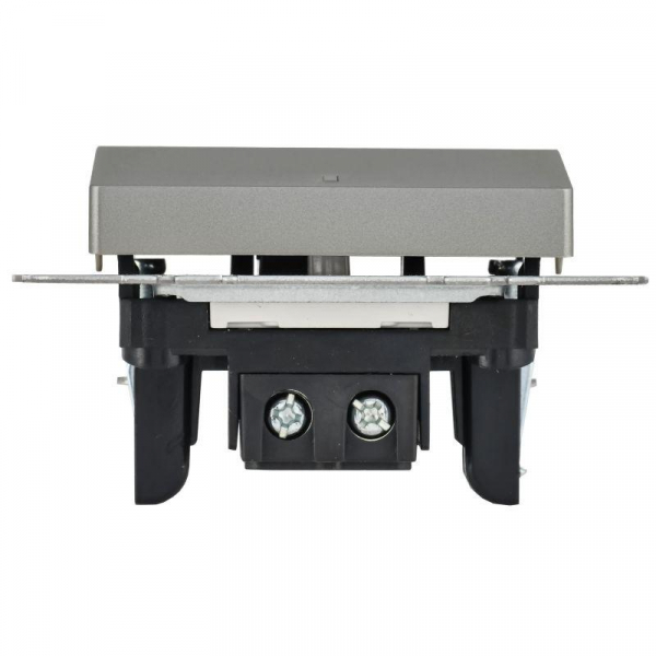 Выключатель 1-кл. СП BRITE ВС10-1-1-БрС 10А с индик. механизм сталь IEK BR-V10-1-10-K46 ТехноИмпульс