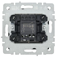 Выключатель 1-кл. СП BRITE ВС10-1-1-БрТБ 10А с индик. механизм бронза IEK BR-V10-1-10-K45 ТехноИмпульс