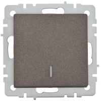 Выключатель 1-кл. СП BRITE ВС10-1-1-БрТБ 10А с индик. механизм бронза IEK BR-V10-1-10-K45 ТехноИмпульс