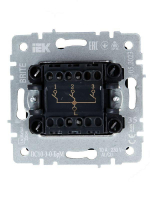 Выключатель 3-кл. СП BRITE ВС10-3-0-БрМ 10А механизм маренго IEK BR-V30-0-10-K35 ТехноИмпульс