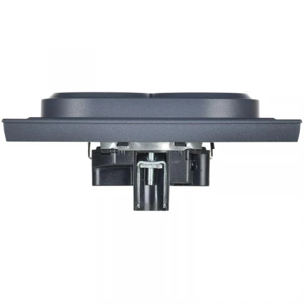 Розетка 2-м СП BRITE РС12-3-БрМ 16А в сборе с заземл. без защ. шторок маренго IEK BR-R21-16-K35-F ТехноИмпульс