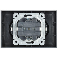 Розетка 2-м СП BRITE РС12-3-БрМ 16А в сборе с заземл. без защ. шторок маренго IEK BR-R21-16-K35-F ТехноИмпульс