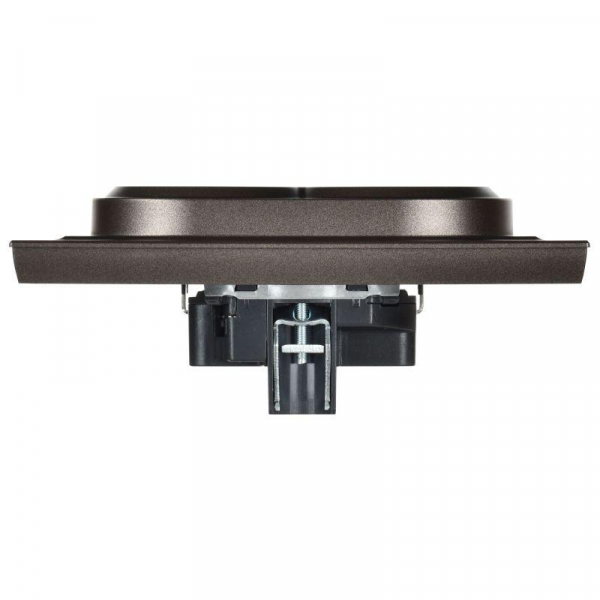 Розетка 2-м СП BRITE РС12-3-БрТБ 16А в сборе с заземл. без защ. шторок бронза IEK BR-R21-16-K45-F ТехноИмпульс