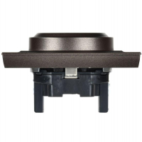 Розетка 2-м СП BRITE РС12-3-БрТБ 16А в сборе с заземл. без защ. шторок бронза IEK BR-R21-16-K45-F ТехноИмпульс