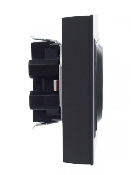 Розетка 2-м СП BRITE РСш12-3-БрГ 16А в сборе с заземл. защ. шторки графит IEK BR-R24-16-K53-F ТехноИмпульс