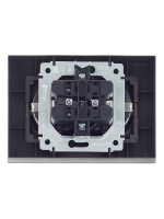 Розетка 2-м СП BRITE РСш12-3-БрС 16А в сборе с заземл. защ. шторки сталь IEK BR-R24-16-K46-F ТехноИмпульс