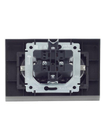 Розетка 2-м СП BRITE РСш12-3-БрС 16А в сборе с заземл. защ. шторки сталь IEK BR-R24-16-K46-F ТехноИмпульс