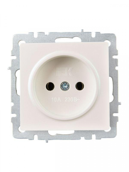 Розетка 1-м СП BRITE РС10-1-0-БрЖ 10А без заземл. без защ. шторок механизм жемчуж. IEK BR-R10-10-K36 ТехноИмпульс
