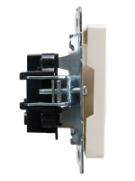 Розетка 1-м СП BRITE РС10-1-0-БрЖ 10А без заземл. без защ. шторок механизм жемчуж. IEK BR-R10-10-K36 ТехноИмпульс