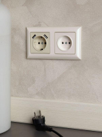 Розетка 1-м СП BRITE РС10-1-0-БрЖ 10А без заземл. без защ. шторок механизм жемчуж. IEK BR-R10-10-K36 ТехноИмпульс