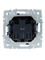 Розетка 1-м СП BRITE РС10-1-0-БрМ 10А без заземл. без защ. шторок механизм маренго IEK BR-R10-10-K35 ТехноИмпульс