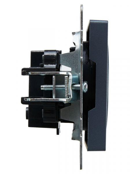 Розетка 1-м СП BRITE РС10-1-0-БрМ 10А без заземл. без защ. шторок механизм маренго IEK BR-R10-10-K35 ТехноИмпульс