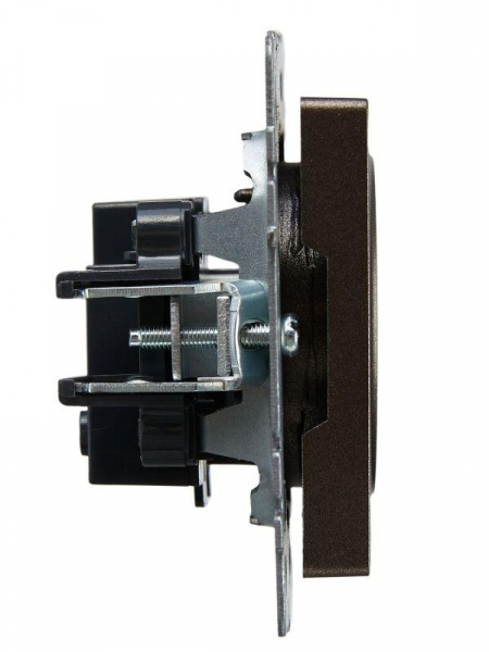 Розетка 1-м СП BRITE РС10-1-0-БрТБ 10А без заземл. без защ. шторок механизм бронза IEK BR-R10-10-K45 ТехноИмпульс