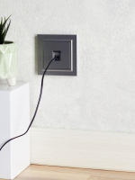 Розетка компьютерная СП RJ45 кат.5E BRITE РК10-БрС механизм сталь IEK BR-K10-1-K46 ТехноИмпульс