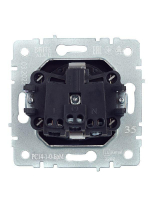 Розетка 1-м СП BRITE РС14-1-0-БрМ 16А с заземл. защ. шторки механизм маренго IEK BR-R14-16-K35 ТехноИмпульс