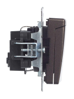 Розетка BRITE РСбш10-3-БрТБ 16А IP20 с заземл. защ. шторки с крышкой механизм бронза IEK BR-R16-16-K45 ТехноИмпульс