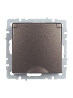 Розетка BRITE РСбш10-3-44-БрТБ 16А IP44 с заземл. защ. шторки с крышкой механизм бронза IEK BR-R16-16-44-K45 ТехноИмпульс