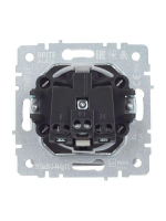 Розетка BRITE РСбш10-3-44-БрТБ 16А IP44 с заземл. защ. шторки с крышкой механизм бронза IEK BR-R16-16-44-K45 ТехноИмпульс