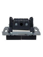 Выключатель 2-кл. СП BRITE ВС10-2-1-БрГ 10А с индик. механизм графит IEK BR-V20-1-10-K53 ТехноИмпульс