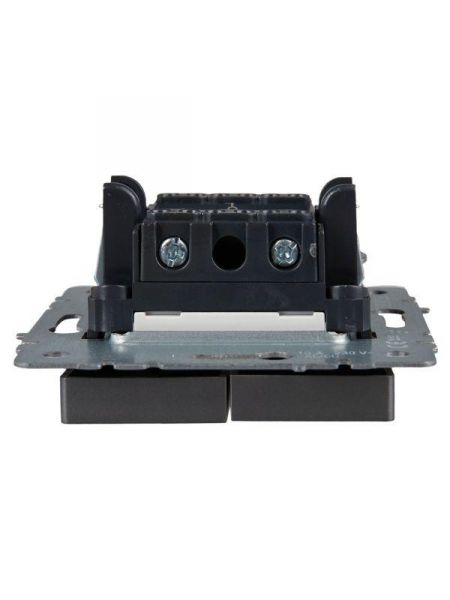 Выключатель 2-кл. СП BRITE ВС10-2-1-БрС 10А с индик. механизм сталь IEK BR-V20-1-10-K46 ТехноИмпульс