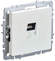 Розетка компьютерная СП RJ45 кат.5E BRITE РК10-БрЖ механизм жемчуж. IEK BR-K10-1-K36 ТехноИмпульс