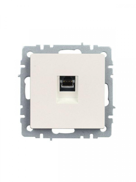 Розетка компьютерная СП RJ45 кат.5E BRITE РК10-БрЖ механизм жемчуж. IEK BR-K10-1-K36 ТехноИмпульс
