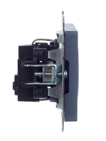 Розетка 1-м СП BRITE РС11-1-0-БрМ 16А с заземл. без защ. шторки механизм маренго IEK BR-R11-16-K35 ТехноИмпульс