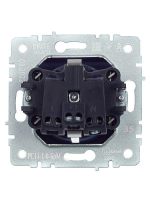 Розетка 1-м СП BRITE РС11-1-0-БрМ 16А с заземл. без защ. шторки механизм маренго IEK BR-R11-16-K35 ТехноИмпульс