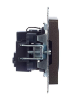 Розетка 1-м СП BRITE РС11-1-0-БрТБ 16А с заземл. без защ. шторки механизм бронза IEK BR-R11-16-K45 ТехноИмпульс