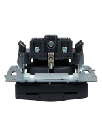 Розетка BRITE РСбш10-3-БрГ 16А IP20 с заземл. защ. шторки с крышкой механизм графит IEK BR-R16-16-K53 ТехноИмпульс