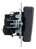 Розетка BRITE РСбш10-3-БрГ 16А IP20 с заземл. защ. шторки с крышкой механизм графит IEK BR-R16-16-K53 ТехноИмпульс