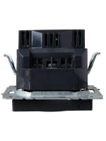 Розетка BRITE РЮш10-1-БрГ 16А с USB A+A 2.1А с заземл. защ. шторки механизм графит IEK BR-R14-16-U21-D21-K53 ТехноИмпульс