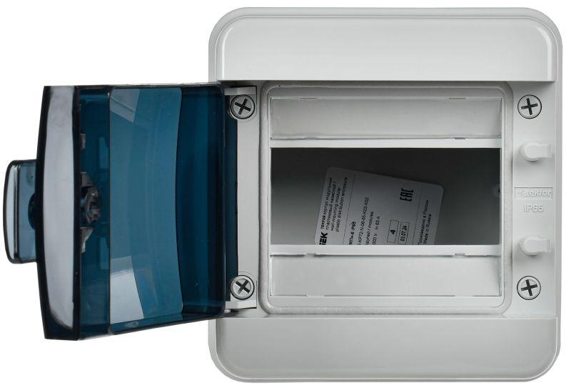 Корпус КМПн-6 TEKFOR IP65 черн. прозр. дверь пластик. IEK TF5-KP72-N-06-65-K03-K02 ТехноИмпульс