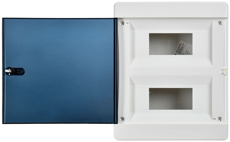 Корпус ЩРВ-П-18 UNION Compact IP41 черн. прозр. дверь пластик. IEK UIC-KP12-V-18-41-K01 ТехноИмпульс