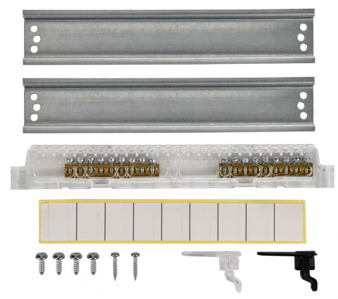 Корпус ЩРВ-П-18 UNION Compact IP41 черн. прозр. дверь пластик. IEK UIC-KP12-V-18-41-K01 ТехноИмпульс