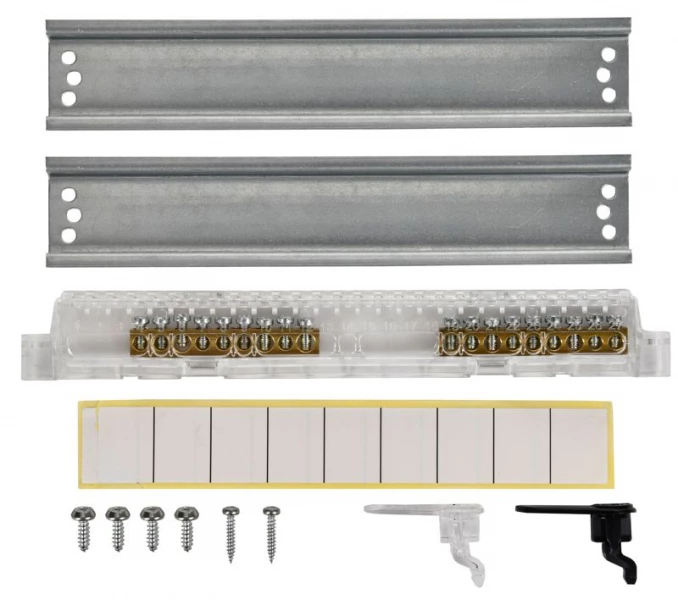 Корпус ЩРВ-П-18 UNION Compact IP41 черн. прозр. дверь пластик. IEK UIC-KP12-V-18-41-K01 ТехноИмпульс