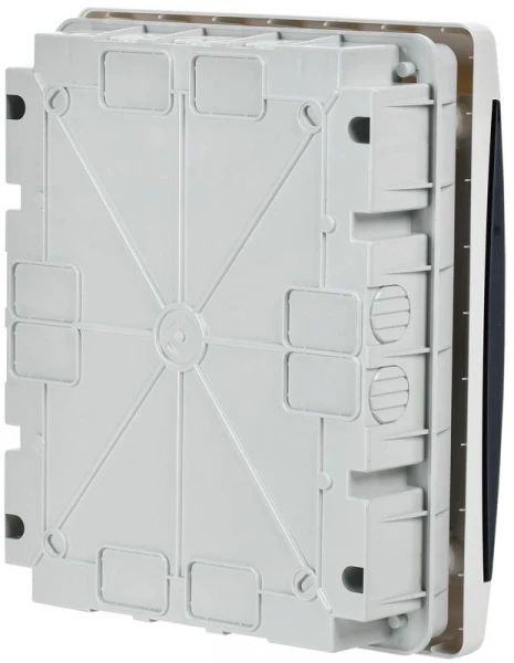 Корпус ЩРВ-П-18 UNION Compact IP41 черн. прозр. дверь пластик. IEK UIC-KP12-V-18-41-K01 ТехноИмпульс